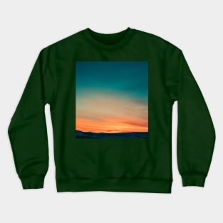 Dusk mountain sunset landscape Crewneck Sweatshirt